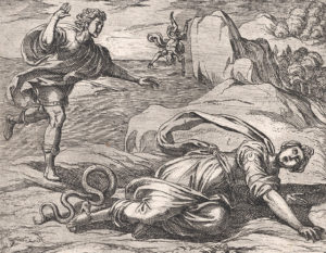 【潜水鳥】ヘクトルと並ぶトロイアの王子アイサコスとヘスペリエ