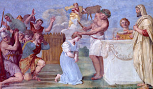 アウリスのイピゲネイアの犠牲、父アガメムノンの決断！